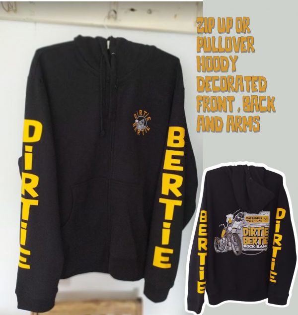 Dirtie Bertie merchandise hoodie
